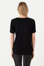 Black Leopard Text Mesh Insert Tee - Select Fashion