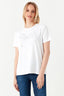 Optic White Diamante Bow Tee - Select Fashion