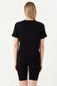 Black L'Amour Foil Tie Front Tee - Select Fashion