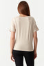 Neutral L'Amour Foil Tie Front Tee - Select Fashion