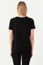 Black Paris Flock Print Tee - Select Fashion