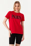 Cherry Red Paris Flock Print Tee - Select Fashion