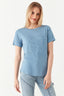 Blue Flower Embroidered Tee - Select Fashion