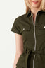 Khaki D-Ring Casual Bodycon Dress - Select Fashion