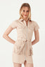 Stone D-Ring Casual Bodycon Dress - Select Fashion