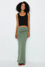 Khaki Basic Maxi Skirt - Select Fashion