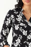 Mono Printed Elasticated Hem Blouse - Select Fashion