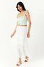 White Crochet Trim Maxi Skirt - Select Fashion